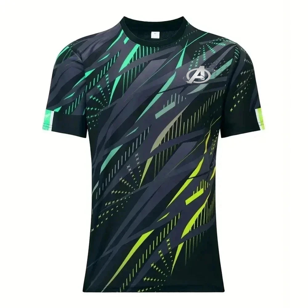 Avengers-sportshirt voor heren - Snel drogend, roze en zwart