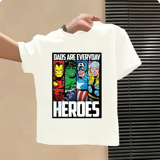 Avengers T-shirt voor kinderen - Heroes-design wit