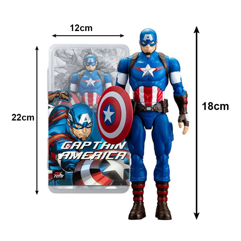 Coffret Avengers - Collection multi-personnages Iron Man Thor Hulk Spider-Man 18 cm