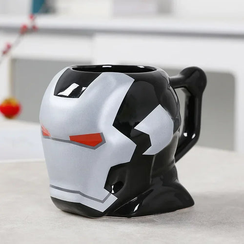 3D-keramische War Machine-mok - Grijs-rode helm