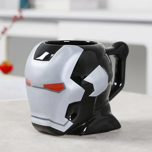 3D-keramische War Machine-mok - Grijs-rode helm