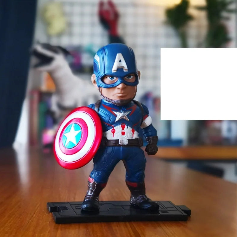 Captain America-figuurtje - mini-chibi met schild