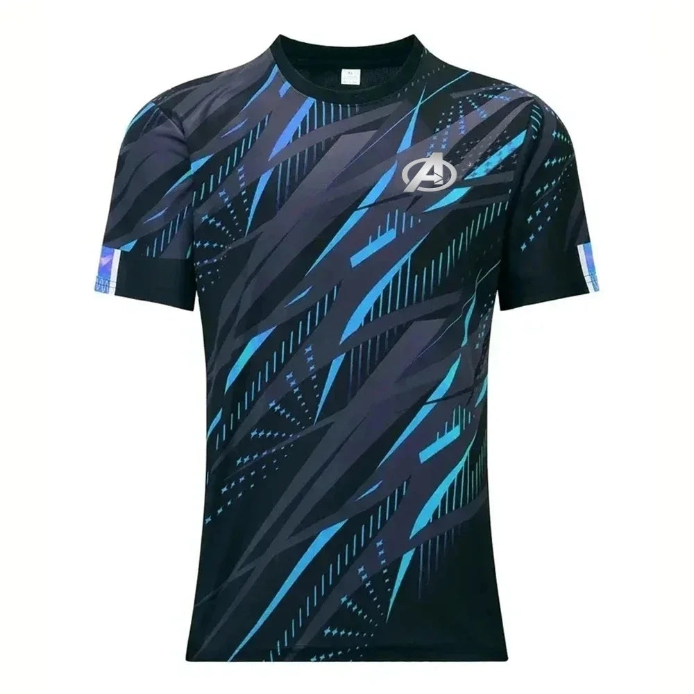Avengers-sportshirt voor heren - Snel drogend, roze en zwart