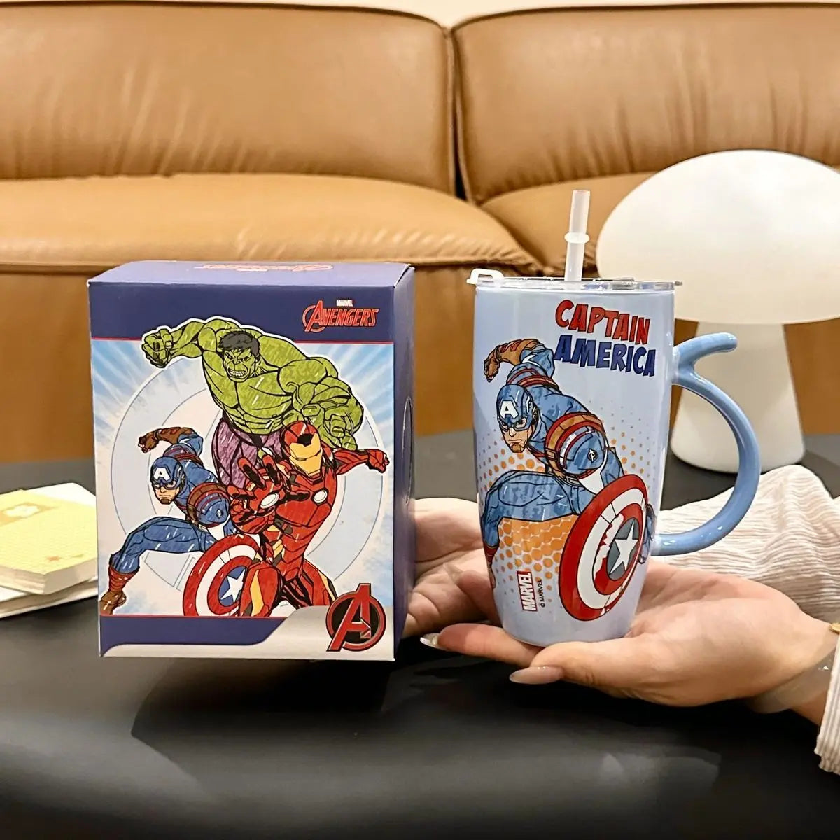 Avengers-mok Captain America – lichtblauw