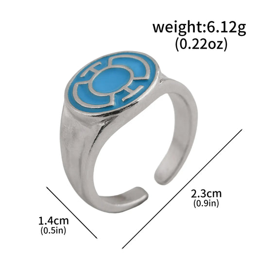 Avengers-ring - Blauw cirkelsymbool