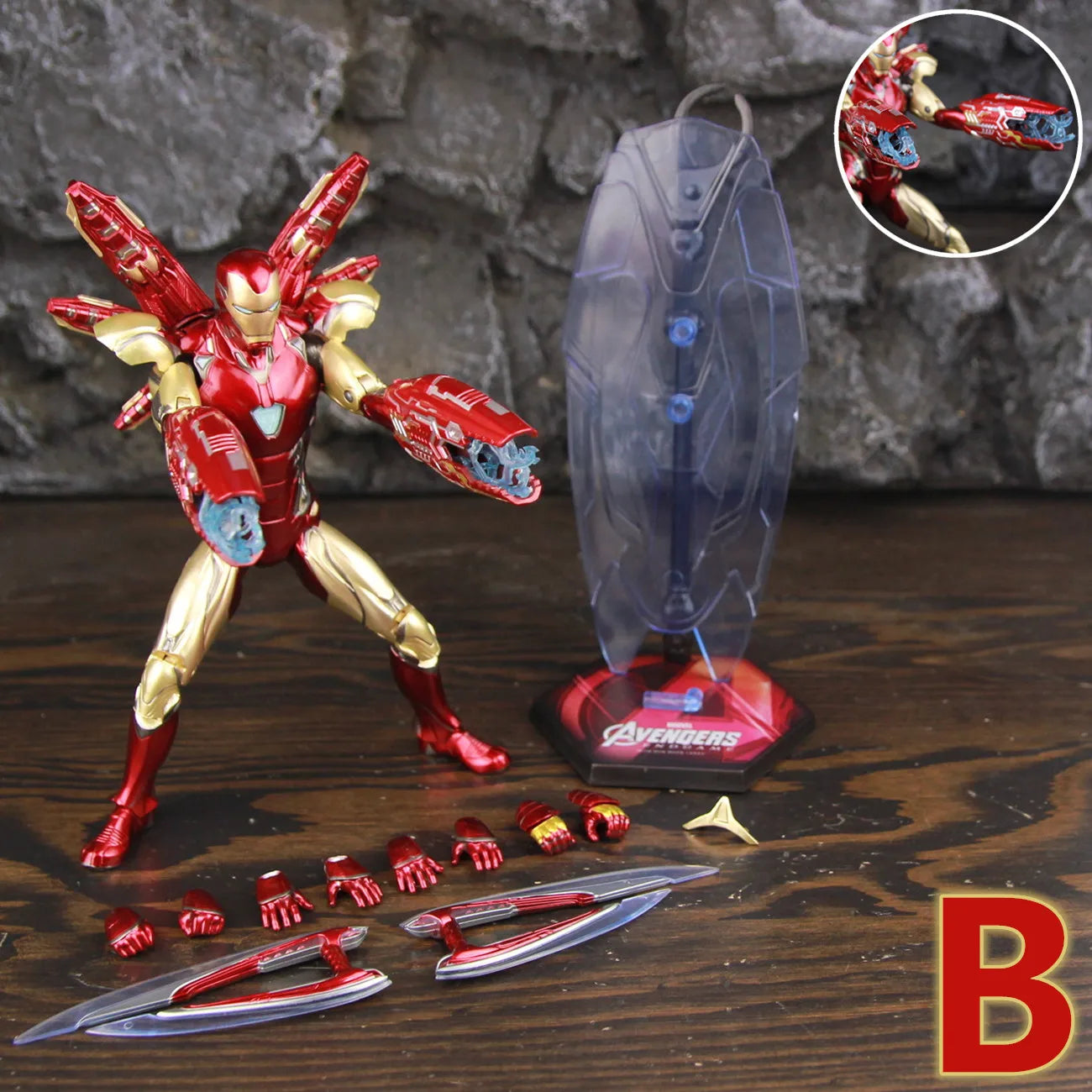 ZD Toys Iron Man MK85 2.0 LED-figuur – gevechtshouding met repulsors