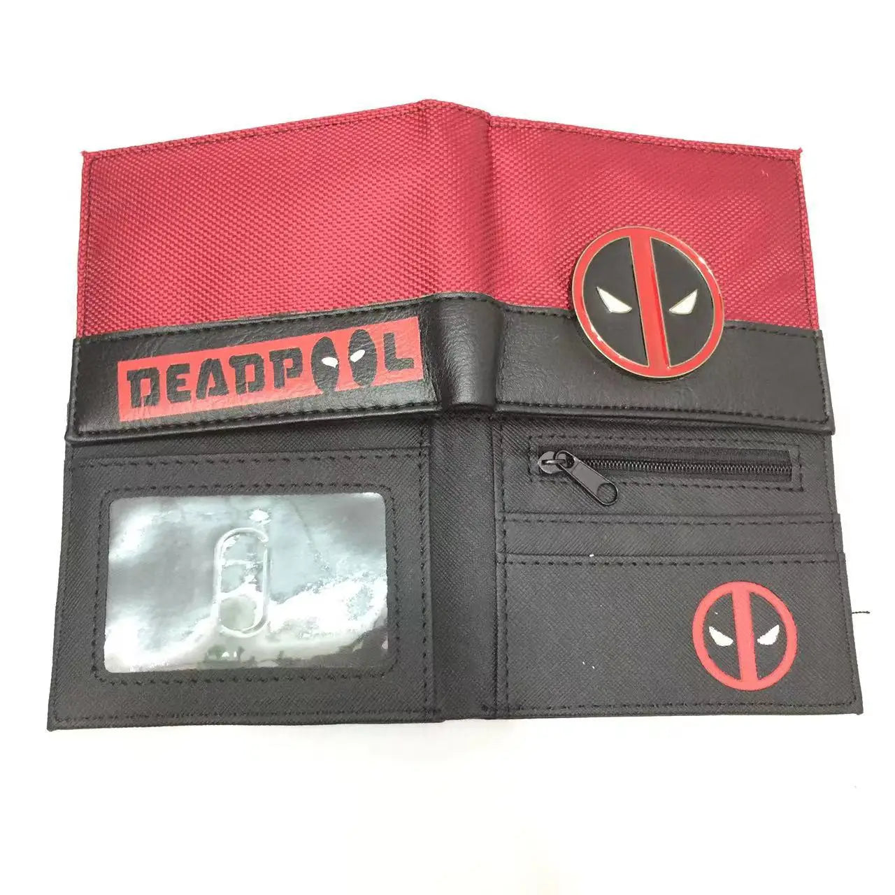 Avengers Deadpool-portemonnee - Tweekleurig rood en zwart