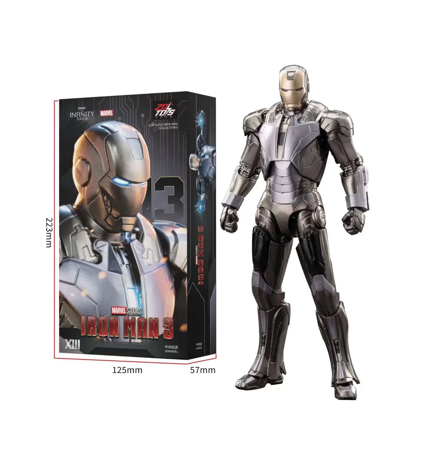 ZD Toys Iron Man MK13-figuurtje - Tony Stark action figure