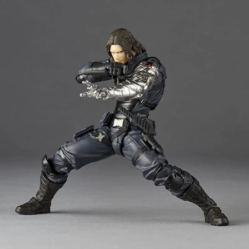 Figurine Winter Soldier - Bras bionique, pose de combat articulée