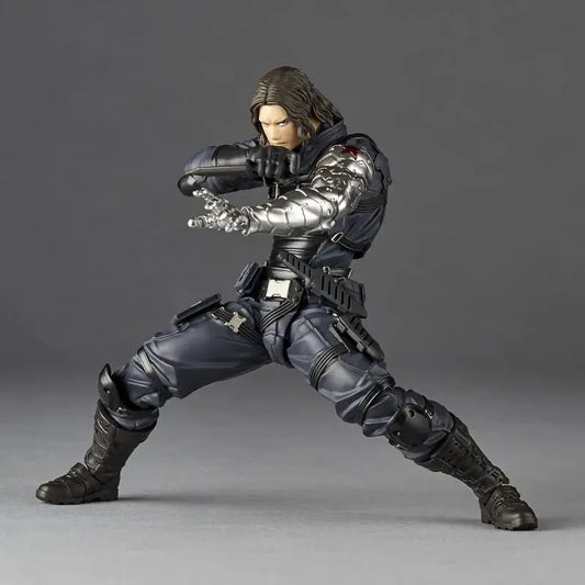 Figurine Winter Soldier - Bras bionique, pose de combat articulée