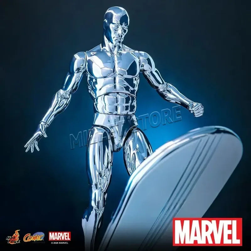 Hot Toys Silver Surfer-figuur - 1/6 Marvel Fantastic Four met surfplank