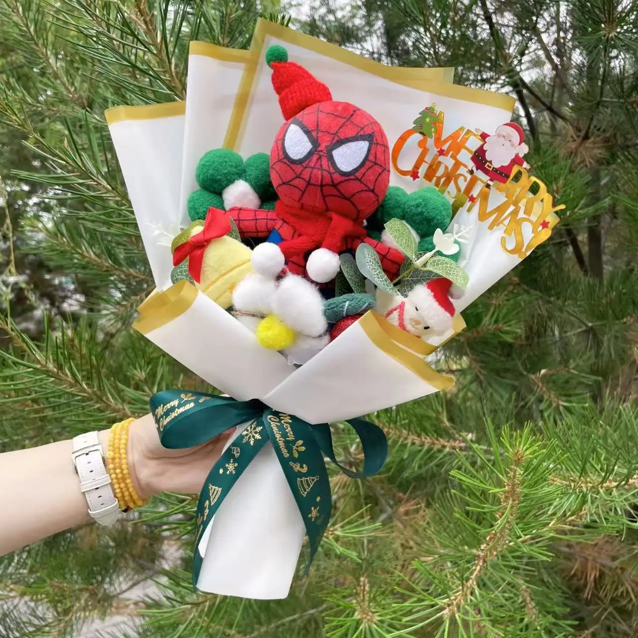 Avengers Spider-Man-cadeauboeket - Handgemaakt knuffeldier
