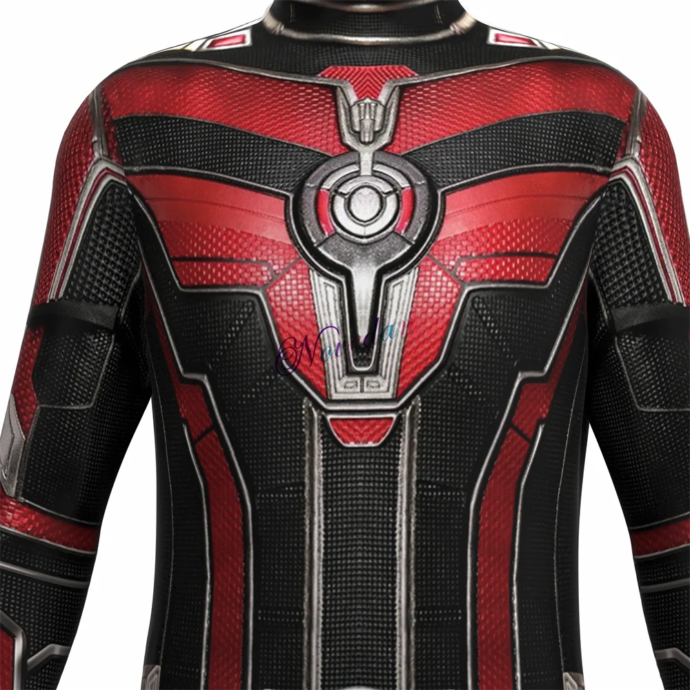 Ant-Man-kostuum - rood-zwart pak met masker