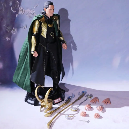 Loki 1/7 Deluxe Marvel-figuurtje - helm, scepter en verwisselbare handen