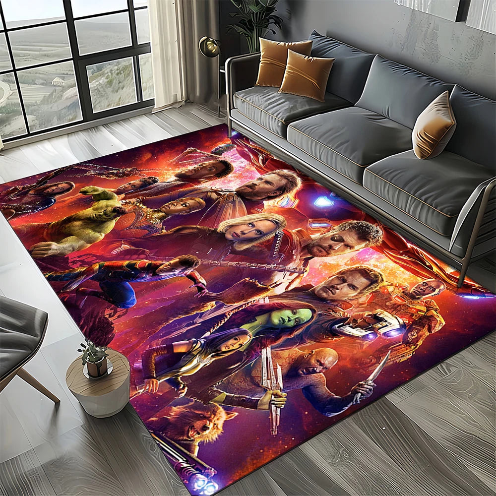 Avengers 3D-tapijt – ontwerp met groene close-up van Hulk