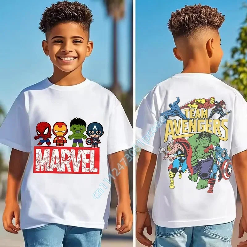 Marvel T-shirt voor kinderen - Team Avengers-logo geel
