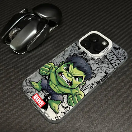 Xiaomi Avengers Hulk-hoesje - Chibi met opgeheven vuist, witte rand