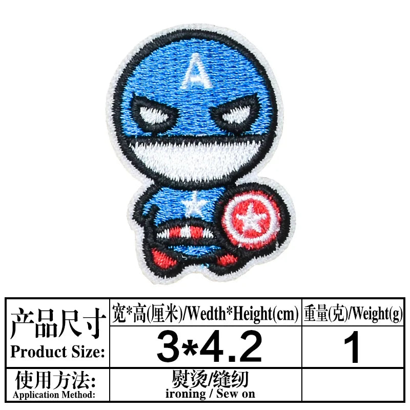 Avengers Captain America-patch - staande chibi