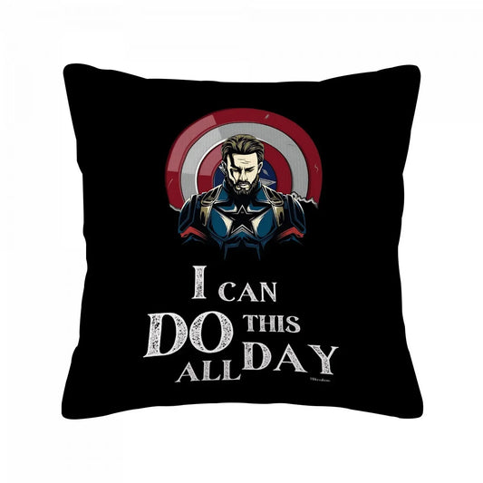 Captain America-kussenhoes - Citaat: I Can Do This All Day