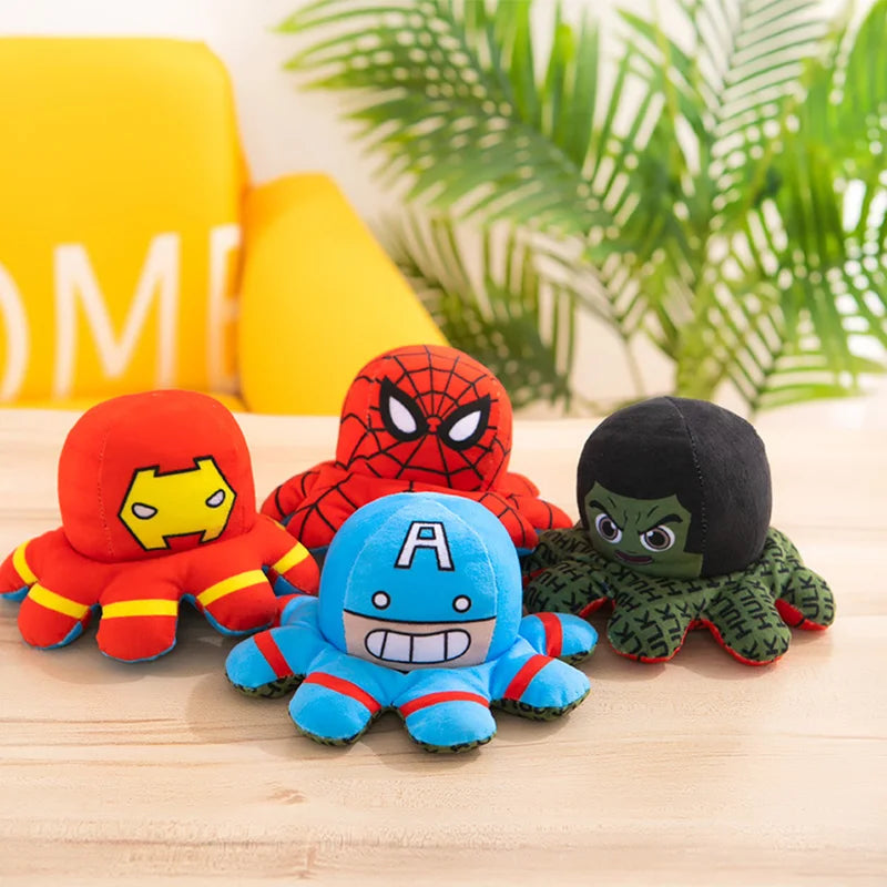 Omkeerbare Avengers-octopusknuffel - Omkeerbaar, met meerdere helden