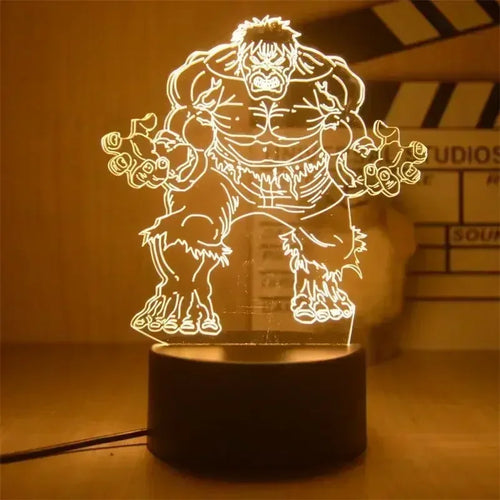 LED-lamp Marvel Avengers gepantserde held - 3D, 18cm