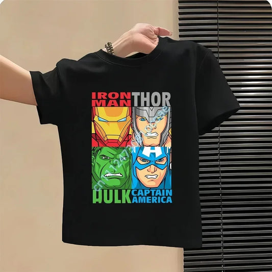 Avengers T-shirt voor kinderen - Hulk Thor-design zwart