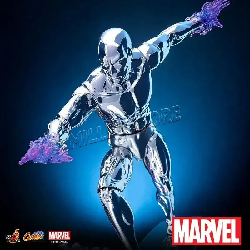 Hot Toys Silver Surfer-figuur - 1/6 Marvel Fantastic Four met surfplank