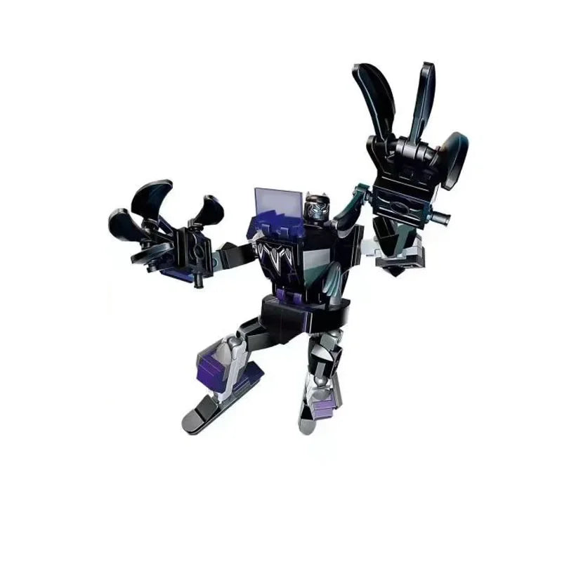 Set de blocs de construction Mecha Avengers - Captain America, Hulk, Wolverine et Thanos