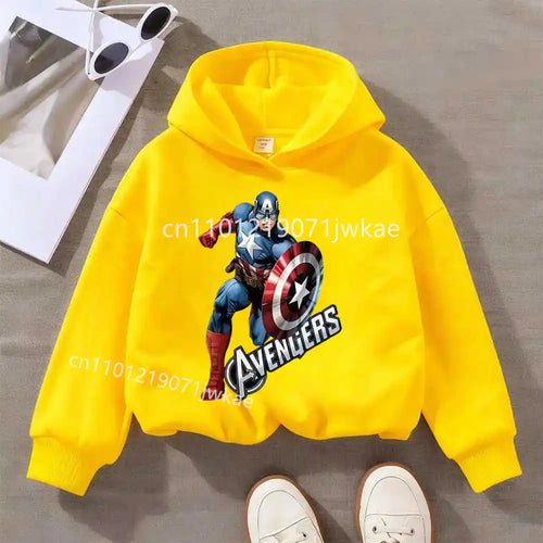 Avengers Captain America solo-kinderhoodie - geel