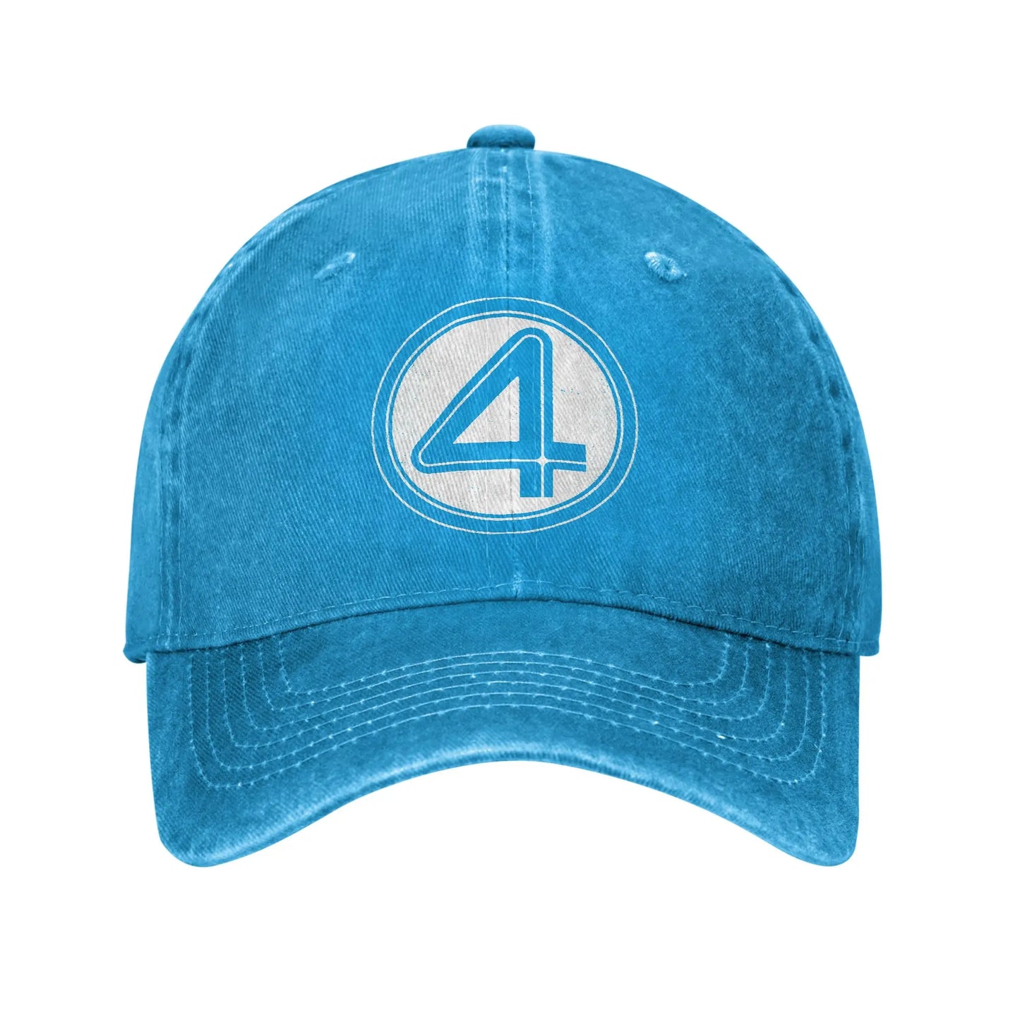 Fantastic Four-pet - verwassen turkooizen denim