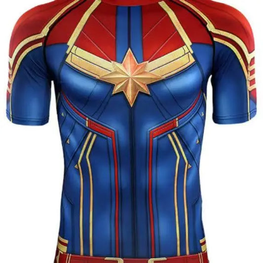 Captain Marvel-compressieshirt - Gouden ster