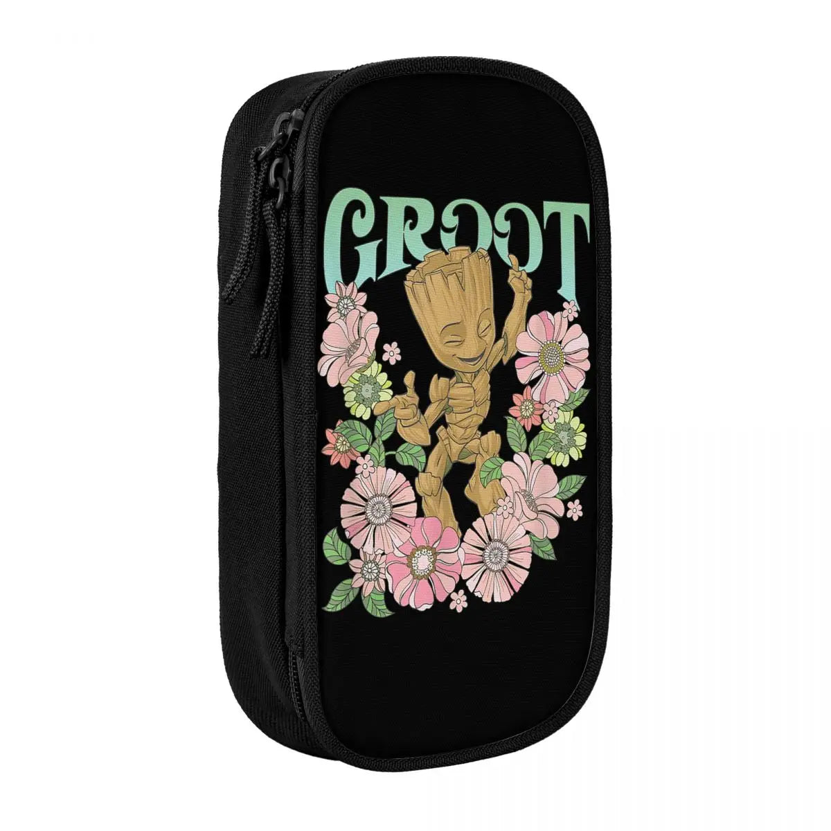 Avengers Baby Groot etui - Dansende Roze Bloemen