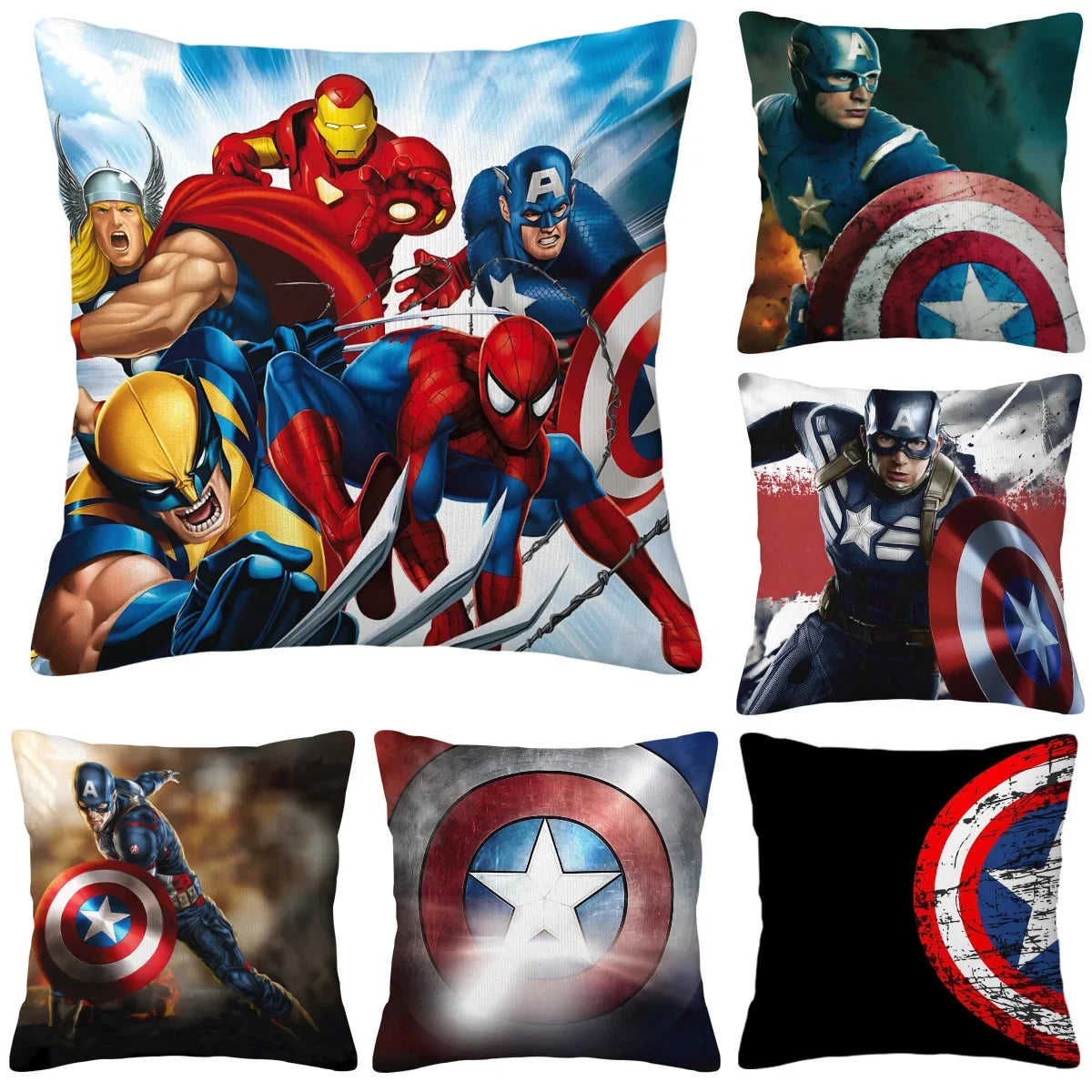 Kussenhoes Captain America - Vintage popart