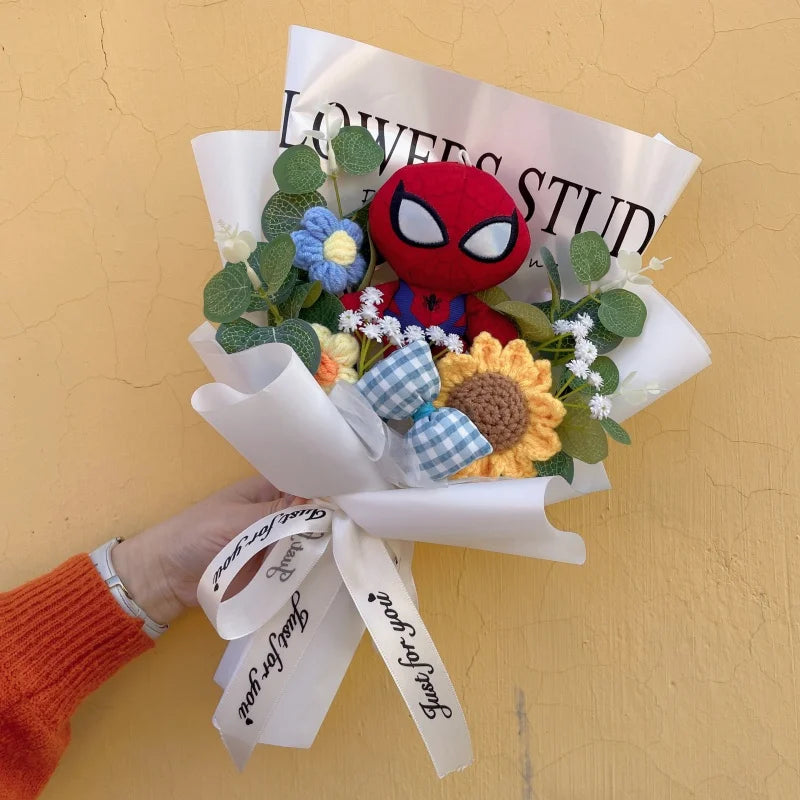 Avengers Spider-Man-cadeauboeket - Handgemaakt knuffeldier