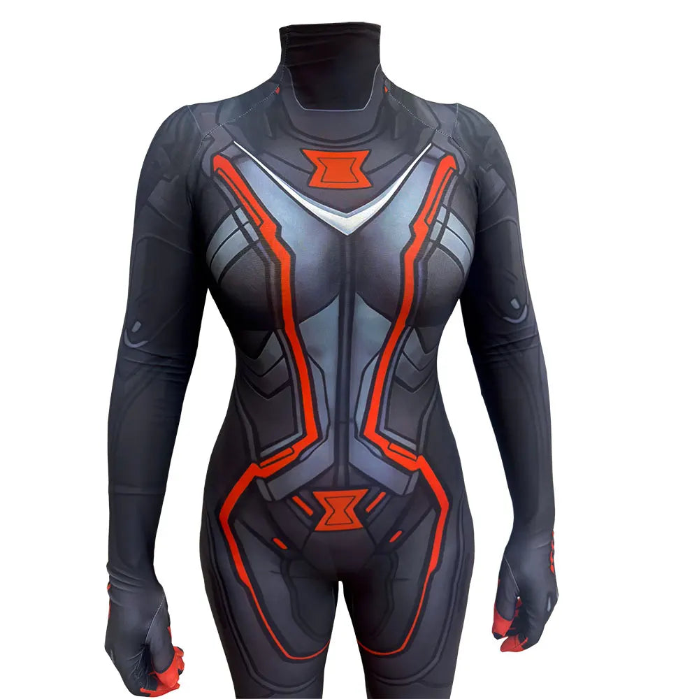 Avengers Black Widow-kostuum – 3D-zentai-cosplaypak voor dames