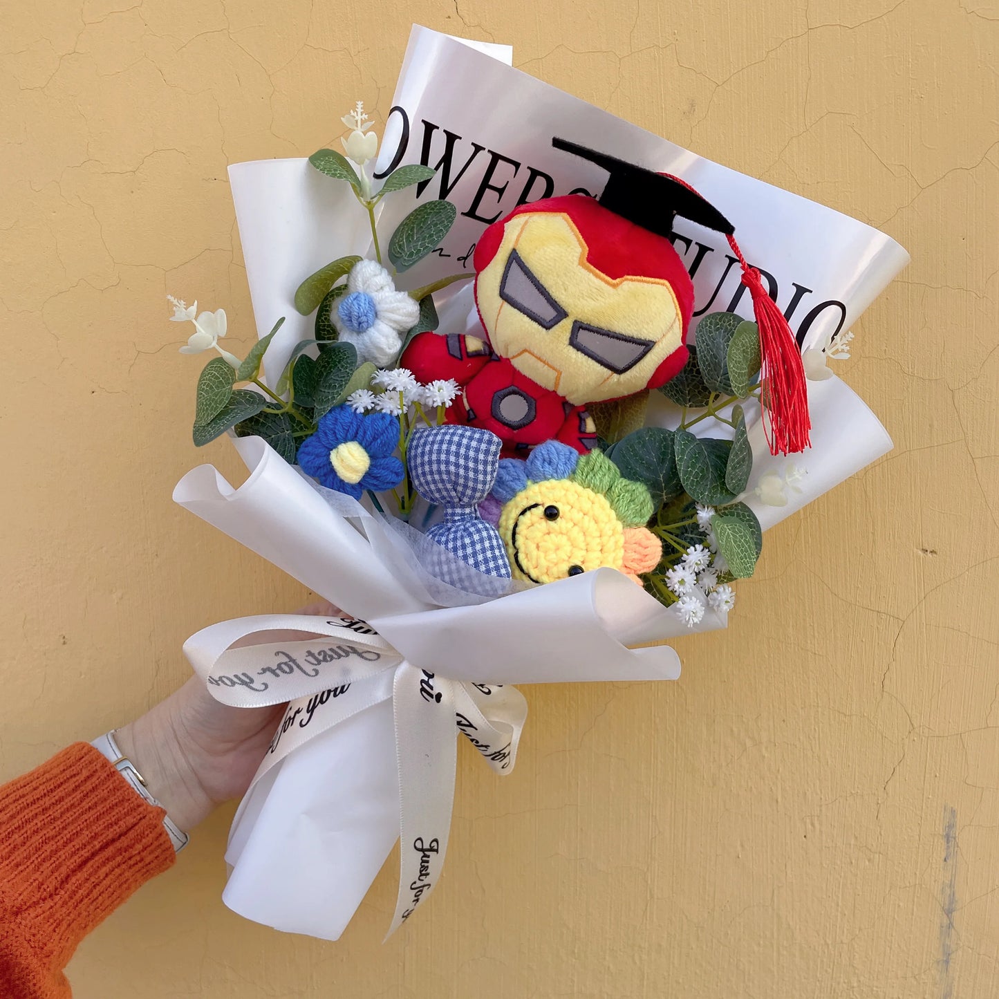 Avengers Spider-Man-cadeauboeket - Handgemaakt knuffeldier
