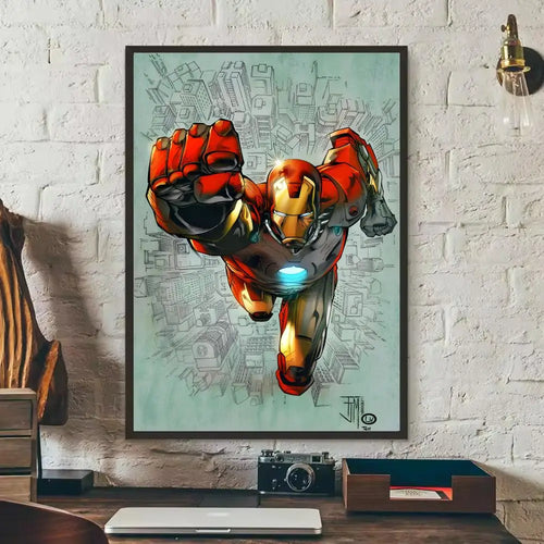 Iron Man-sticker - Beschadigd Pantser