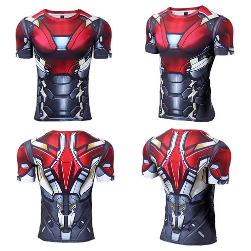 Avengers Thor 3D-compressie-T-shirt - Intens rood