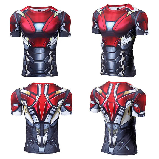 Avengers Thor 3D-compressie-T-shirt - Intens rood