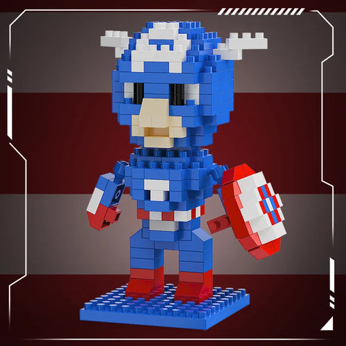 Avengers Captain America Chibi Bouwstenen - Schild