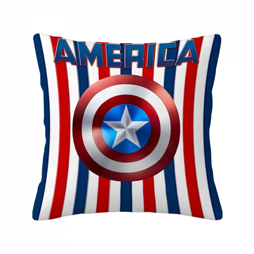 Captain America-kussenhoes - Schild met strepen