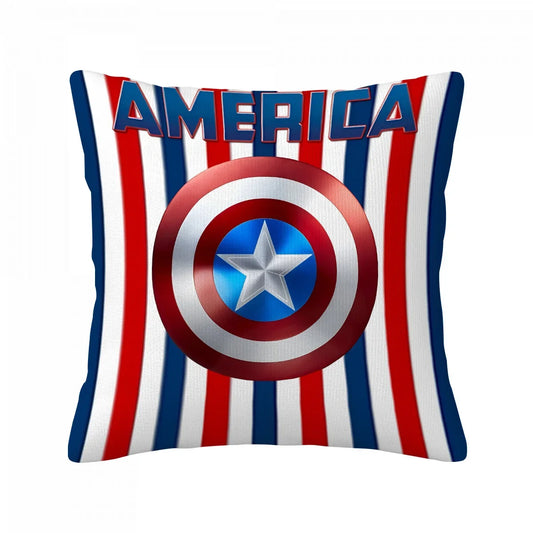Captain America-kussenhoes - Schild met strepen