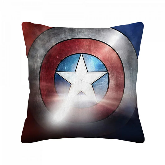 Kussenhoes Captain America - Schild met metaaleffect