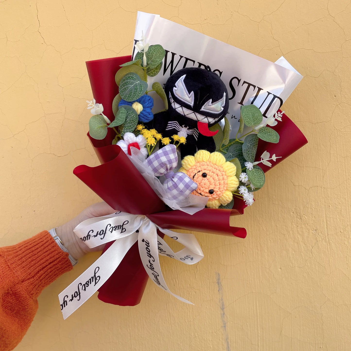 Avengers Spider-Man-cadeauboeket - Handgemaakt knuffeldier
