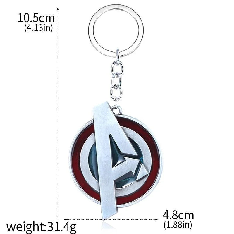 Avengers-sleutelhanger met A-logo - Rood-zilveren schild