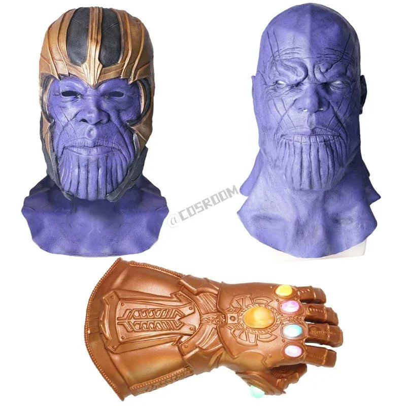 Avengers Thanos-cosplaymasker - Met lichtgevende handschoen