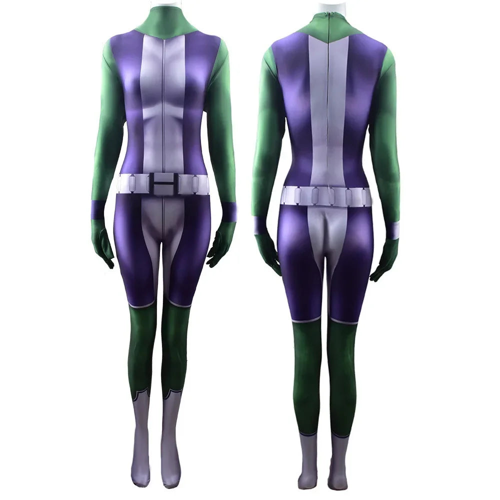 She-Hulk-kostuum – paars-wit pak