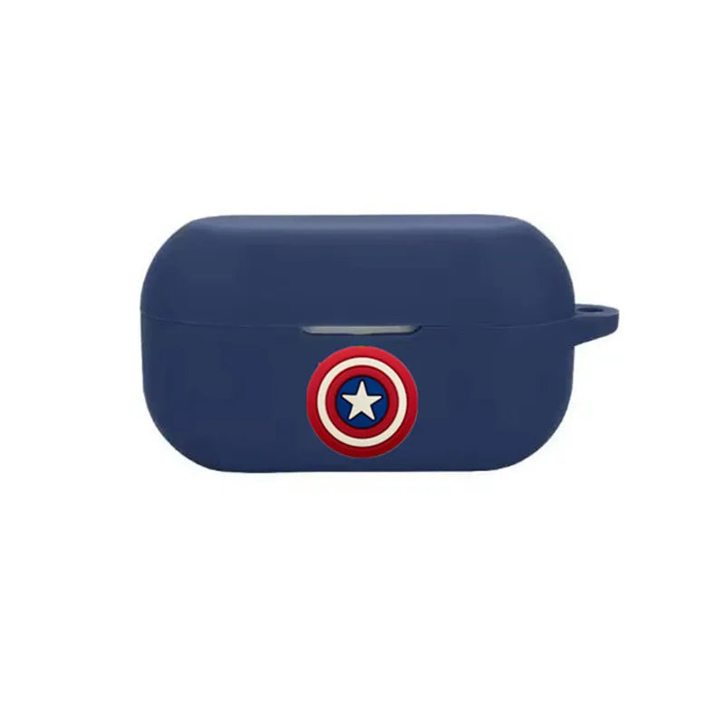 Avengers Captain America-hoesje voor oordopjes - Marineblauw schild