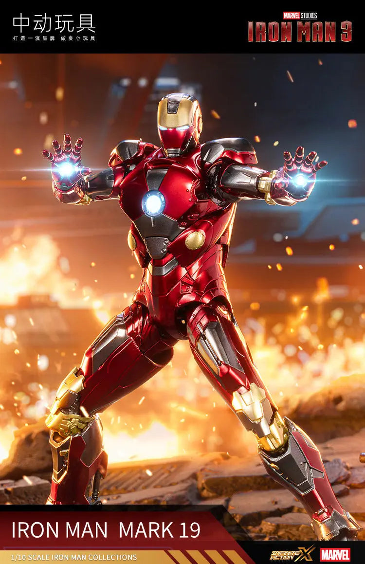 ZD Toys Iron Man MK39 Starboost-figuur - Teal-variant