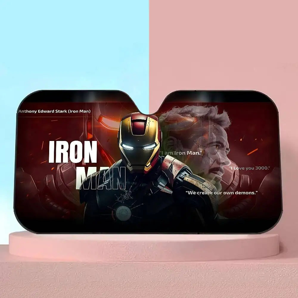 Iron Man-zonwering voor de auto - Uv-bescherming voor de voorruit